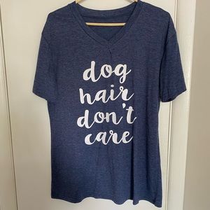 V-neck causal t-shirt. Perfect for dog lovers